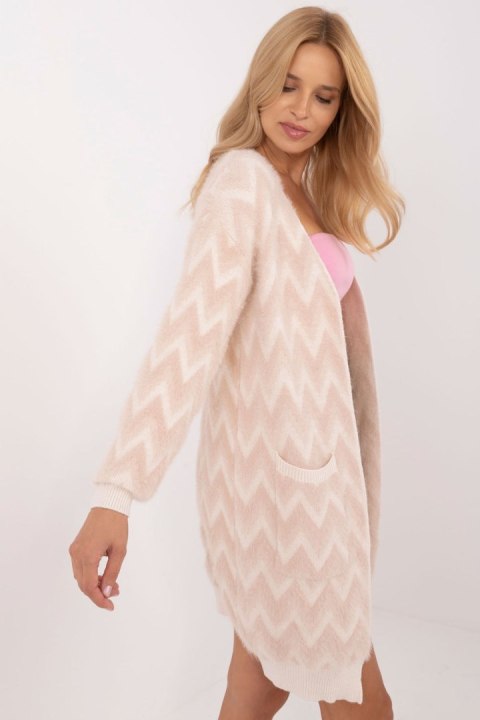 Sweter Kardigan Model AT-SW-2340-A.00 Beige - AT Sweter Kardigan Model AT-SW-2340-A.00 Beige - AT
