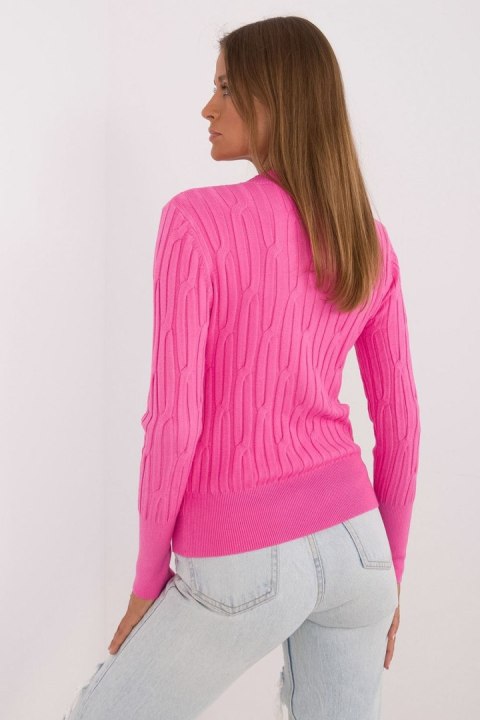 Sweter Damski Model AT-SW-2338-2.00 pink - AT Sweter Damski Model AT-SW-2338-2.00 pink - AT