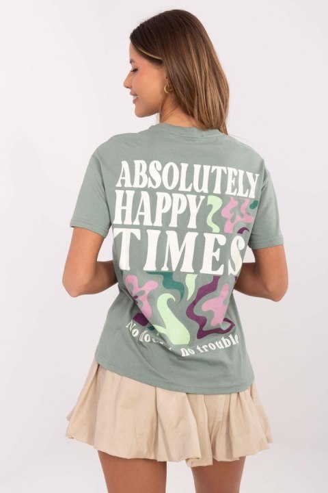 T-shirt Damski Model D12022AC02645G Pistacja - Sublevel T-shirt Damski Model D12022AC02645G Pistacja - Sublevel
