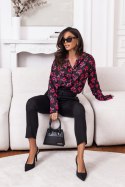 Koszula Damska Model Maddie 182730919 Cherry Bow Black - LaBalancia