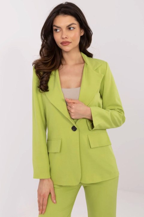 Marynarka Model DHJ-MA-18736.12 Limonka - Italy Moda Marynarka Model DHJ-MA-18736.12 Limonka - Italy Moda