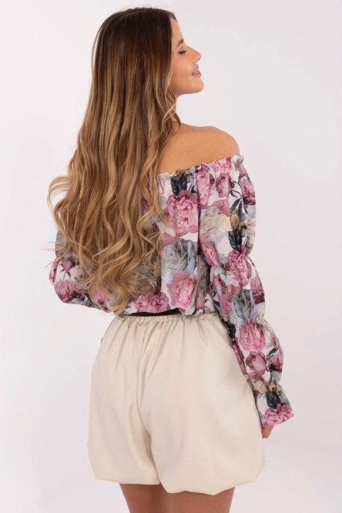Szorty Damskie Model MI-SN-61784.90 Beige - Italy Moda Szorty Damskie Model MI-SN-61784.90 Beige - Italy Moda