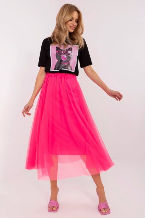 Spódnica Model DHJ-SD-19568.13X Fluo Pink - Italy Moda Spódnica Model DHJ-SD-19568.13X Fluo Pink - Italy Moda