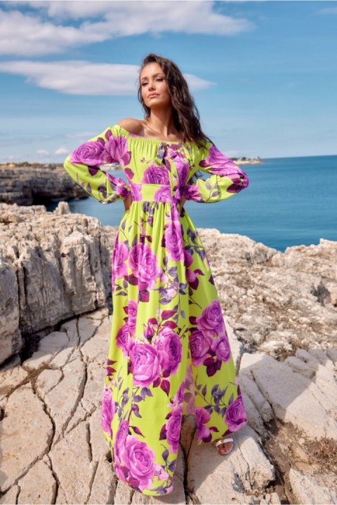 Sukienka Model SUK0362 L88 Multicolor - Roco Fashion Sukienka Model SUK0362 L88 Multicolor - Roco Fashion