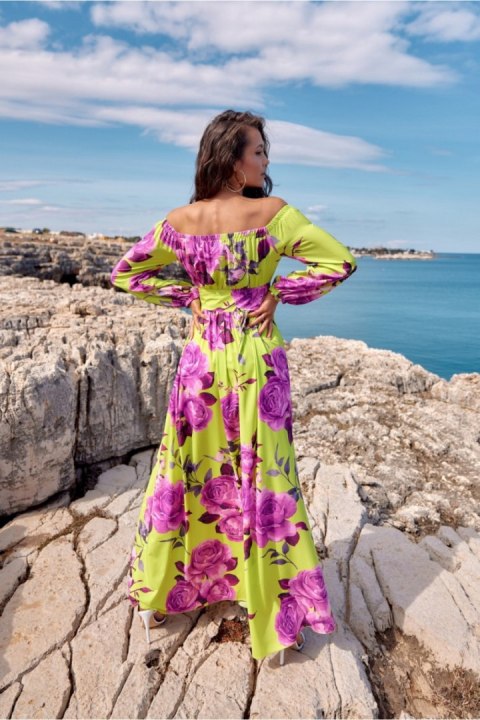Sukienka Model SUK0362 L88 Multicolor - Roco Fashion Sukienka Model SUK0362 L88 Multicolor - Roco Fashion