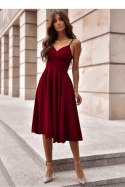 Sukienka Model Tifani 001140. 7/8 Bordo - With You