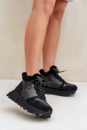 Buty Sportowe Sneakersy damskie za kostkę Model Big Star OO274A329 Black