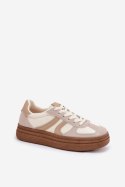 Buty Sportowe Sneakersy damskie Model Lesida 8912 Dark Beige - Step in style