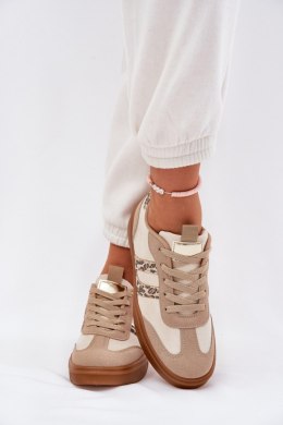 Buty Sportowe Sneakersy damskie Model Satylies 1W-N16 Panterka/Beige - Step in style