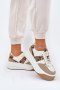 Buty Sportowe Sneakersy damskie Model Telanila PL360 Beige Wzór - Step in style