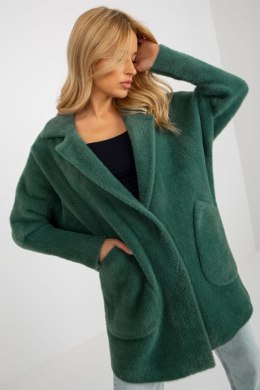 Płaszcz Damski Alpaka Model MBM-PL-1517.00P Dark Green - MBM