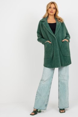 Płaszcz Damski Alpaka Model MBM-PL-1517.00P Dark Green - MBM