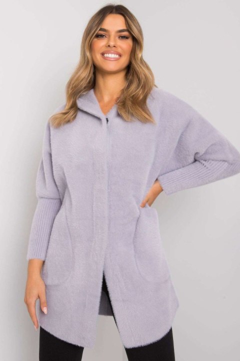 Płaszcz Damski Kurtka Alpaka Model MBM-PL-1518.95P Light Grey - MBM Płaszcz Damski Kurtka Alpaka Model MBM-PL-1518.95P Light Grey - MBM