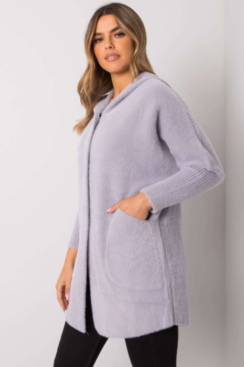 Płaszcz Damski Kurtka Alpaka Model MBM-PL-1518.95P Light Grey - MBM Płaszcz Damski Kurtka Alpaka Model MBM-PL-1518.95P Light Grey - MBM