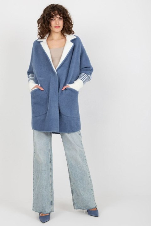 Płaszcz Damski Kurtka Alpaka Model MBM-PL-2001.95P Dark Blue - MBM