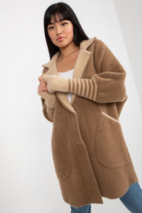 Płaszcz Damski Kurtka Alpaka Model MBM-PL-2001.95P Light Brown - MBM