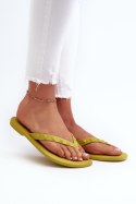 Klapki damskie Japonki Model Zaxy JJ285253 Limonka
