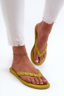 Klapki damskie Japonki Model Zaxy JJ285253 Limonka