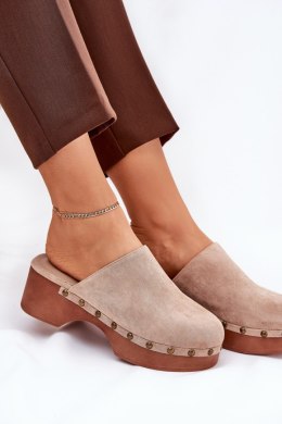 Klapki damskie Model Ellason 8065 Beige - Step in style