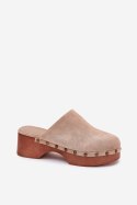 Klapki damskie Model Ellason 8065 Beige - Step in style
