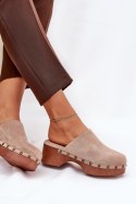 Klapki damskie Model Ellason 8065 Beige - Step in style