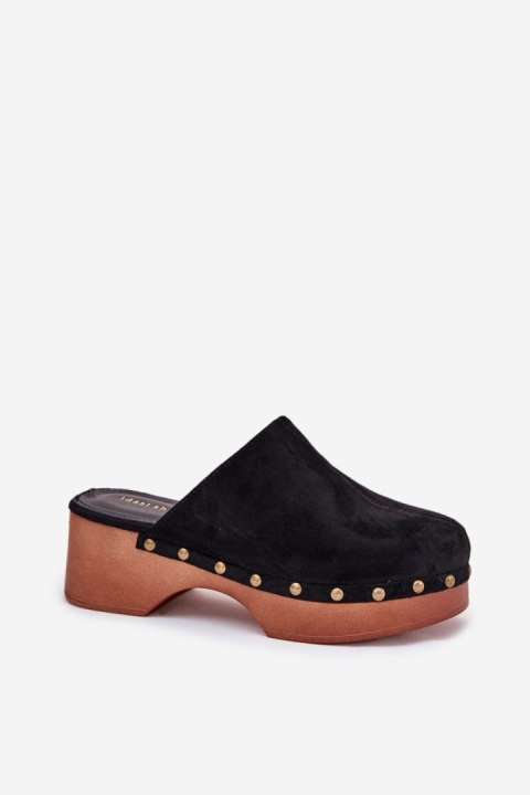 Klapki damskie Model Ellason 8065 Black - Step in style Klapki damskie Model Ellason 8065 Black - Step in style