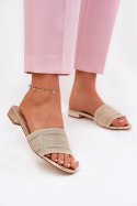 Klapki damskie Model Fexxy 8076 Gold - Step in style