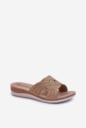 Klapki damskie Model Inblu BV000037 Beige