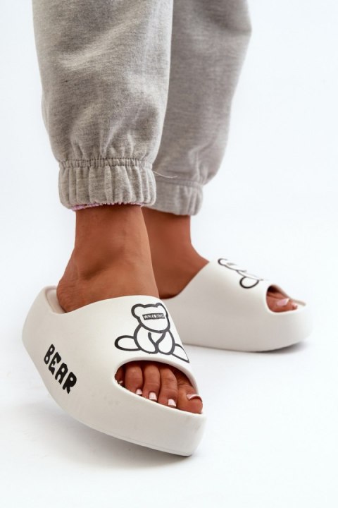 Klapki damskie Model Lamira BG176 White - Step in style Klapki damskie Model Lamira BG176 White - Step in style