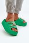 Klapki damskie Model Orchia BG177 zielone Green