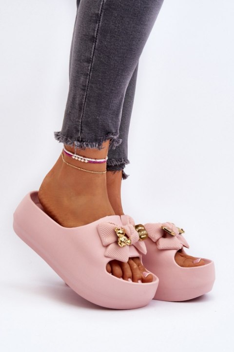 Klapki damskie Model Salessa BG155 Pink - Step in style Klapki damskie Model Salessa BG155 Pink - Step in style