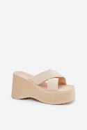 Klapki damskie Model Sevolee 3773 Beige - Step in style