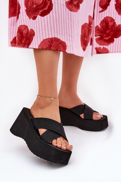 Klapki damskie Model Sevolee 3773 Black - Step in style Klapki damskie Model Sevolee 3773 Black - Step in style