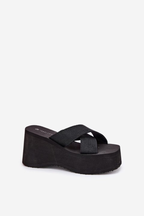 Klapki damskie Model Sevolee 3773 Black - Step in style Klapki damskie Model Sevolee 3773 Black - Step in style