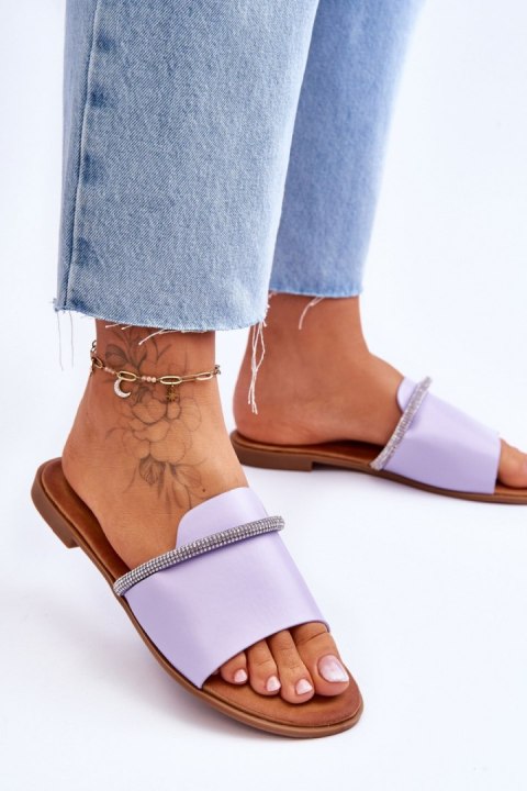 Klapki damskie Model Termen W-78 Violet - Step in style Klapki damskie Model Termen W-78 Violet - Step in style