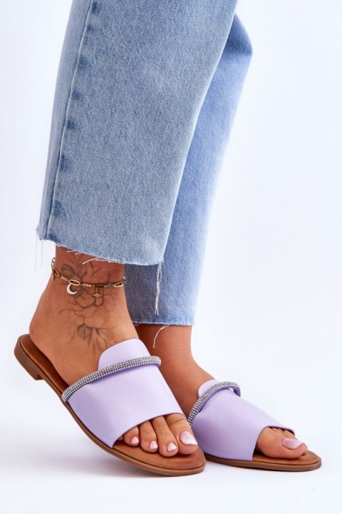 Klapki damskie Model Termen W-78 Violet - Step in style Klapki damskie Model Termen W-78 Violet - Step in style