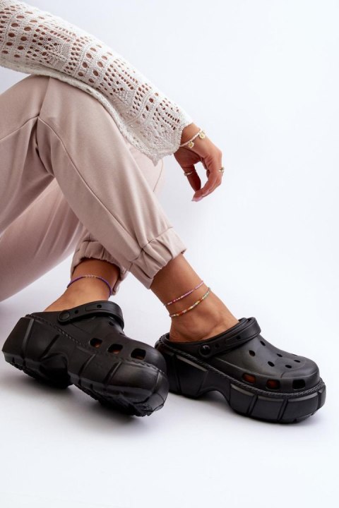 Klapki damskie Model Witima D205 czarne black Klapki damskie Model Witima D205 czarne black