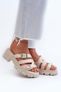 Klapki damskie Model Zaxy NN285042 Light Beige