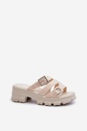 Klapki damskie Model Zaxy NN285042 Light Beige