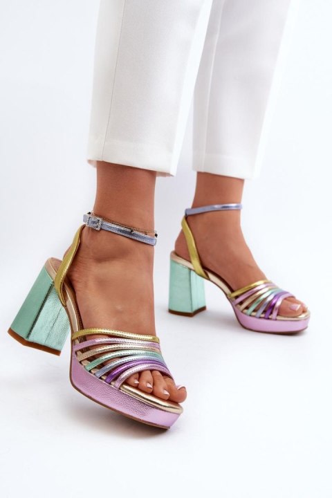 Sandały Model DA CR920 Multicolor Violet - Step in style Sandały Model DA CR920 Multicolor Violet - Step in style