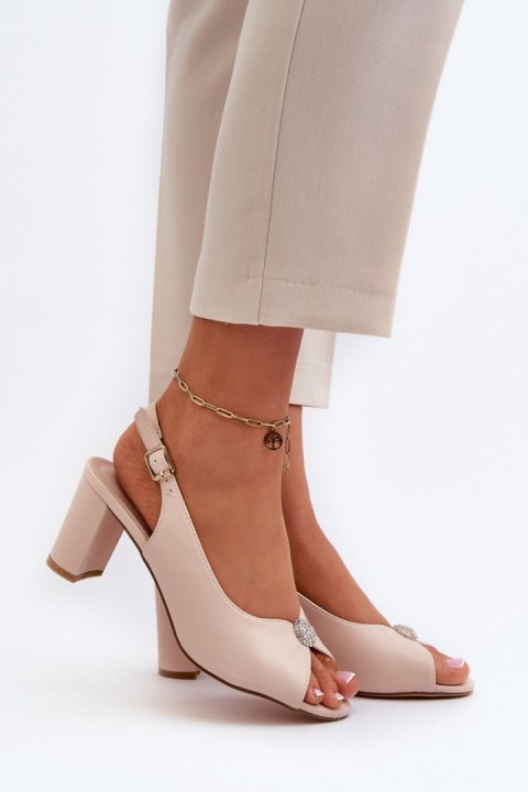 Sandały Model Trasea 24SD98-6785 Beige - Step in style Sandały Model Trasea 24SD98-6785 Beige - Step in style