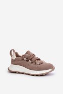 Buty Sportowe Sneakersy damskie skórzane Model Artiker 54C1409 Beige