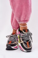 Buty Sportowe Sneakersy damskie Model Efobell 21-Q111 Black - Step in style