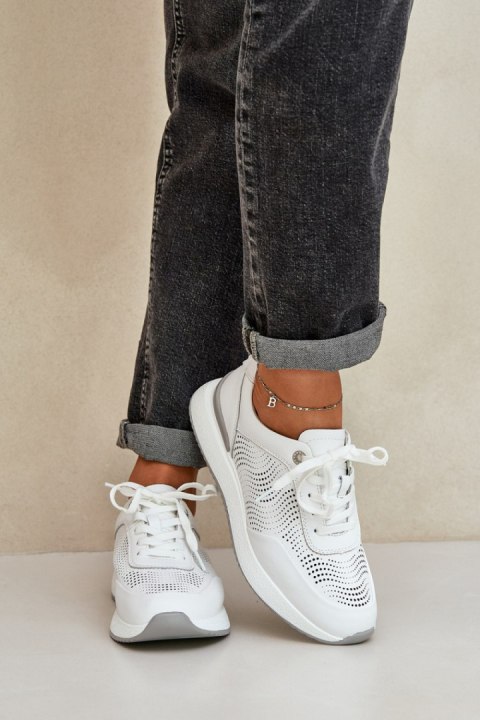 Buty Sportowe Sneakersy damskie Model S.Barski LR51-551 White