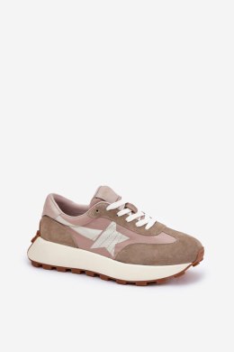 Buty Sportowe Sneakersy damskie Model Vinceza 66720 Beige