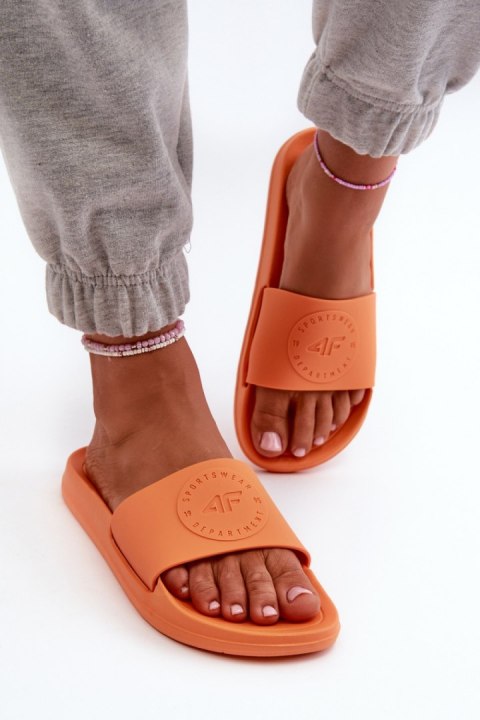 Klapki damskie Model 4FMM00FFLIF045-70S Orange - Step in style Klapki damskie Model 4FMM00FFLIF045-70S Orange - Step in style