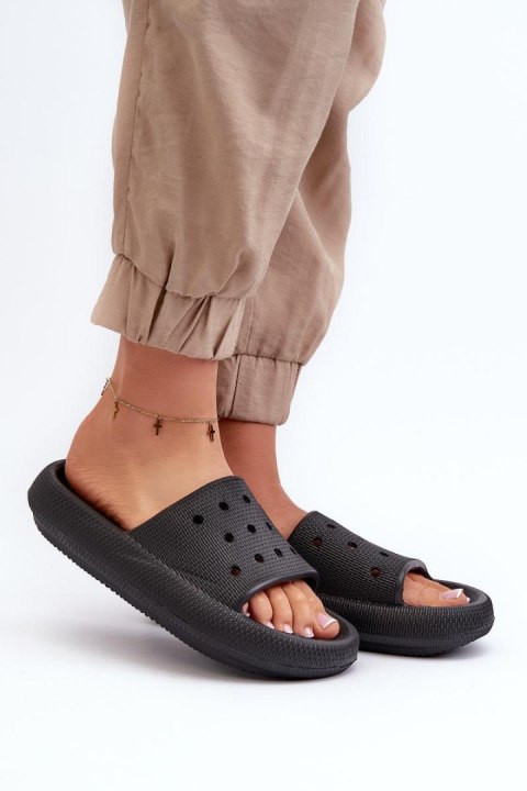 Klapki damskie Model Beula B64 Black - Step in style Klapki damskie Model Beula B64 Black - Step in style