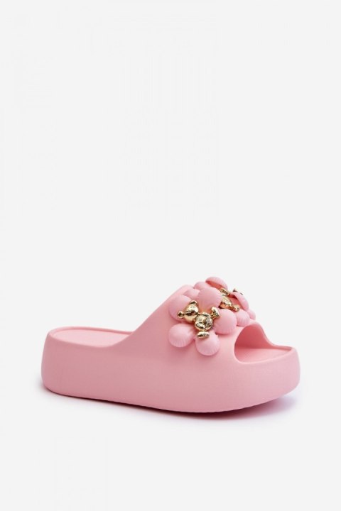 Klapki damskie Model Bremavia BG181 Pink - Step in style Klapki damskie Model Bremavia BG181 Pink - Step in style