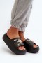 Klapki damskie Model Orchia BG177 czarne Black