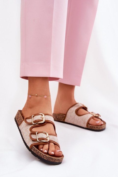 Klapki damskie Model Osoffe 666-31 Camel - Step in style Klapki damskie Model Osoffe 666-31 Camel - Step in style